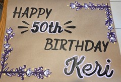 Handpainted Banner Heavy Duty Kraft Paper
