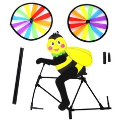 Plastic+Cloth for material Vibrant Colors 50x90cm Size Includes 1 Windmill