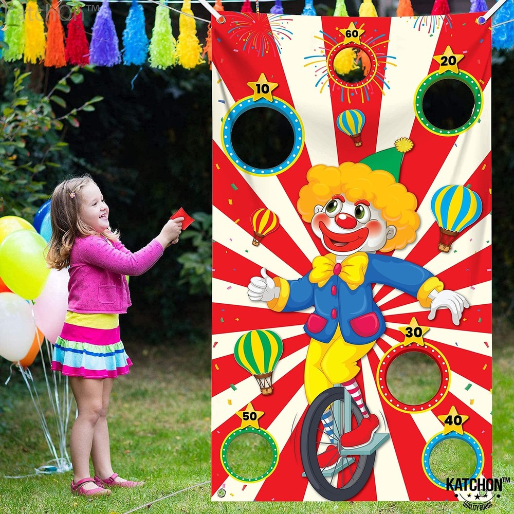 KatchOn, Big Carnival Toss Game Banner – 54 Inch, Carnival Theme Party Decora…