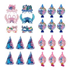 Stitch Birthday Party Decoration Stitch Party Supplies Blow Outs Hat Glasses Set