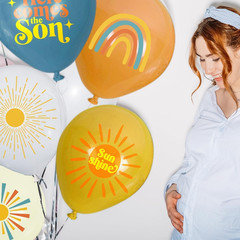 Here Comes the Son Baby Shower Decorations,35Pcs Boho First Trip around the Sun