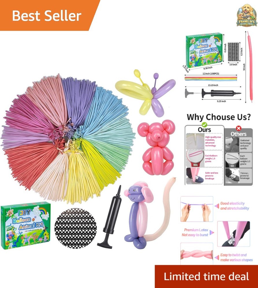 Long Balloons with Pump, Latex Twisting Balloons animal kit, Birthday Gifts …