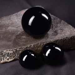 7 pcs FengShui Obsidian Sphere Seven-star Array Energy Meditation and Ba Zi