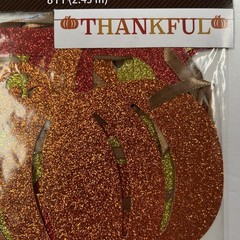 Thanksgiving Pumpkin Centerpieces Glitter Thankful Banner Cardstock Celebrate