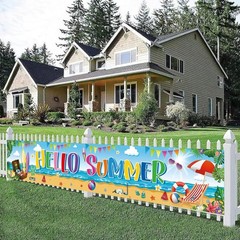Large 118×20 Inch Polyester Banner – Ideal for Summer and Beach Parties