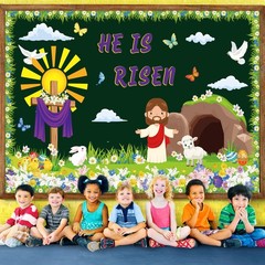 Easter Bulletin Board Decorations Set Christian Easter Classroom Decorations …