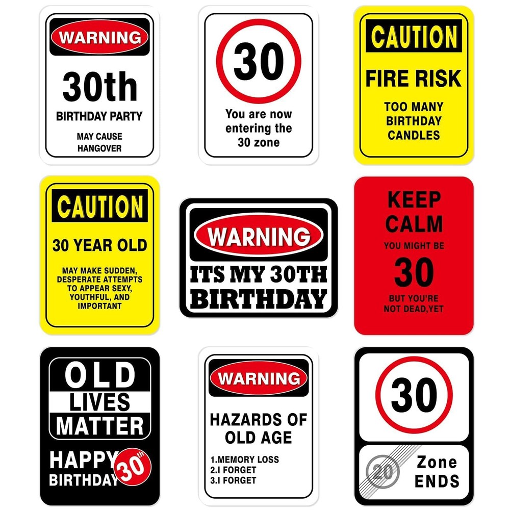 30th Birthday Decor Dirty 30 Props Garden Party Funny Table Centerpiece