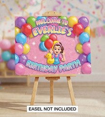 Personalised Printed Rachel Birthday Foam Board Event Welcome Sign A3