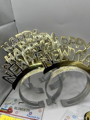 Happy New Year Party Decorations | 2024 Glasses | Head Bands Gold/Silver