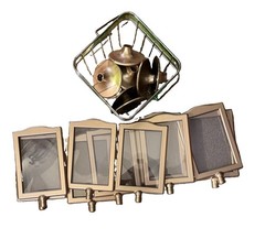 Engagemnt Decor Set Woodgrain Backdrop 3 Bottle Foil Balloons Naps& tble# frames