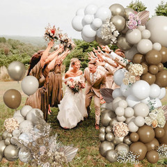 Cream White, Ivory Beige Balloons – Metallic Gold, Pearl White Sand – Neutral &