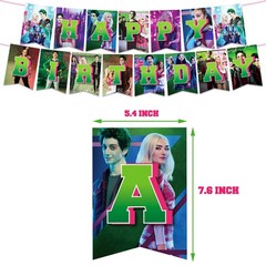 Zombie High Birthday Party Decor Supplies Balloons Banner Cake Toppers Kids