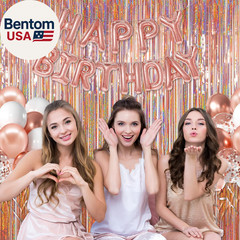 Foil Fringe Backdrop, 2 Pack 3.2 Ft X 8.2 Ft Tinsel Foil Fringe Curtains, Spark