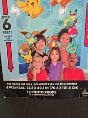 Pokemon Backdrop Scene Setter With 12 Props Party Fun Kit Pikachu Birthday 27×40