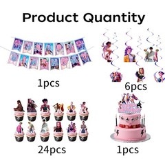 Anime Party Decorations, Cartoon Happy Birthday Decorations, Banner Suit,