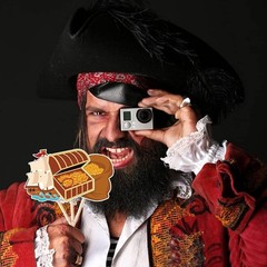 25 Pcs Pirate Photo Booth Props with Stick Pirates of The Caribbean Theme
