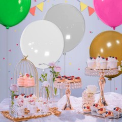 32Pcs Big Balloons 18 Inch Assorted Colors, Round Large Latex Party Balloons