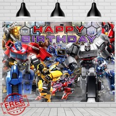 Treasures Gifted Transformers Backdrop 4.25x6ft Banner