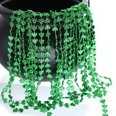 GiftExpress 12-Pack 33» St. Patrick’s Day Shamrock Beads – 33 inches, green