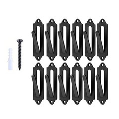 6 Pack European Style Hangers for Skull Mounts Wall Display Steel Build