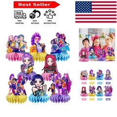Demon Movie Hunters Table Decorations – 8Pcs Enchanting Centerpieces for Kids