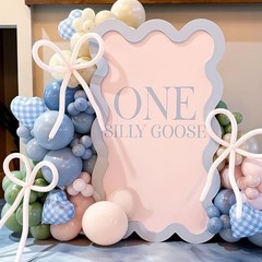 Blue White Checkered Heart Balloons,12Pcs 18Inch Light Heart Shaped Blue Grid