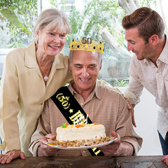 50Th Birthday Decorations for Him 50Th Birthday King Crown and Sash Kit for Men