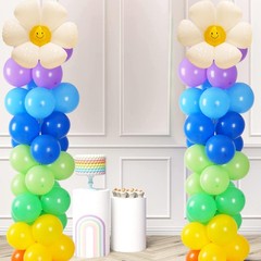 Adjustable balloon column kit set of 2, 78 Inch balloon tower Reusable Metal …