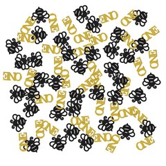 Bee One Confetti 120 PCS Metallic Yellow Shaped Paper Birthday Baby Shower 10g