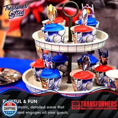 Treasures Gifted Officially Licensed Transformers Birthday Supplies – 24ct Cu