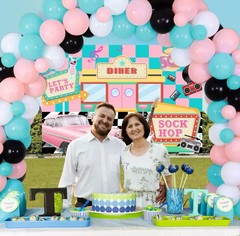 50s Theme Party Decorations Sock Hop – 50s Party Decorations for Adults Music