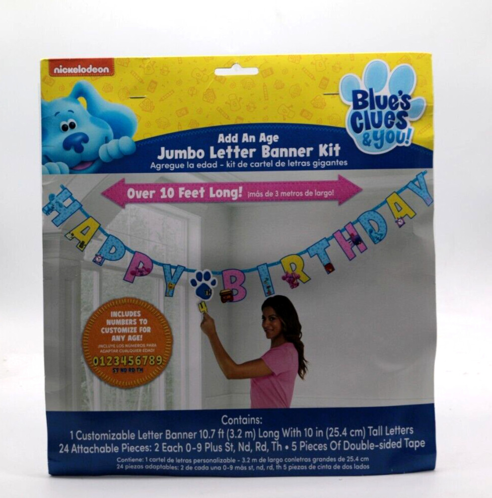 Amscan nickelodeon Jumbo Letter Banner Kit