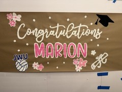 Customizable Hand Painted Banner for Any Occasion, Painted birthday banner 3×5