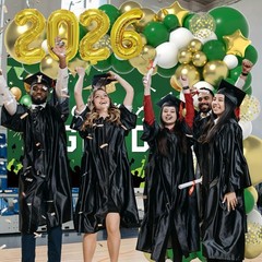 Graduation Decorations Class Of 2026: Green and Gold 2026 Graduation Decorati…