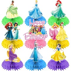 Princess Birthday Party Decorations, Double Sided Honeycomb Centerpieces for …