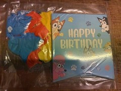 BLUEY Birthday pack, balloons, banner, ribbon – NEW