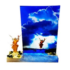 «Angel Rising» – Handcrafted Diorama with Celestial Backdrop