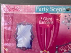 Hallmark Barbie Party Scene Decorations 3 Giant Banners