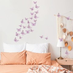 72 Pcs Butterfly Decorations, 3 Sizes 3 Styles, Wall Decor, Butterfly Party Birt