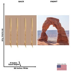 NATURAL ARCH BACKDROP 2-Piece CARDBOARD CUTOUT Standups Standees Arches NP