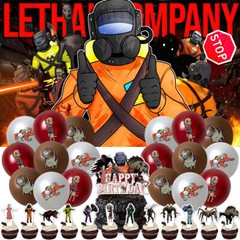 Lethal Company Birthday Decor Party Supplies Set Balloons Cake Toppers Banner