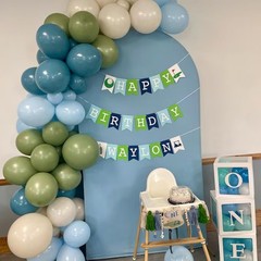 Sage Green Blue Balloons 60 Pcs 12 Inch Dusty Blue Sage Green Cream Balloons …