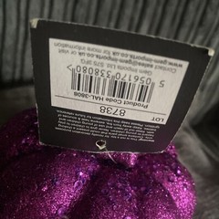 Glitter Foam Pumpkins Purple X2