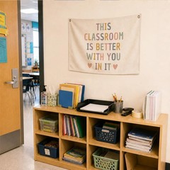 Boho Classroom Must Haves Wall Decor for Teacher, Pastel Welcome Sign Back To…