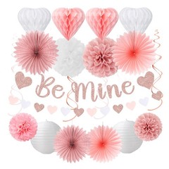 Blush-Light Pink Valentines-Day Galentines Party-Decorations – 22pcs Rose Gol…