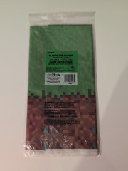 MINECRAFT Gamer Happy Birthday Party Plastic TABLE COVER 54” x 84”