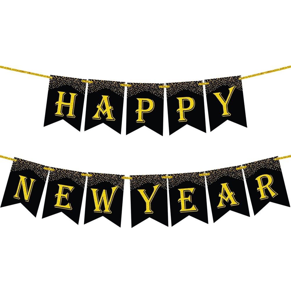 KatchOn, Large Happy New Year Banner 2026-10 Feet, Pre-Strung | Happy New Yea…