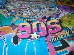 photography backdrop 90’s Hip Hop Party Wall Tapestry / . Huge 7ft x 5ft