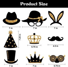 Funny and Chic 24-Pc Photo Booth Props – Perfect for Celebrations & Memories