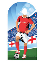 World Cup Football Player Life Size Birthday Party Cutout Decorations